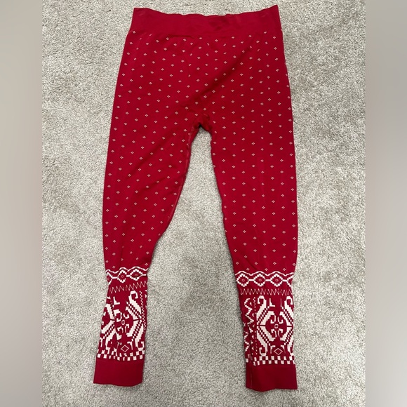 Sweaty Betty Sz XL Betty Base Layer Leggings in Cardinal Red - Picture 2 of 7